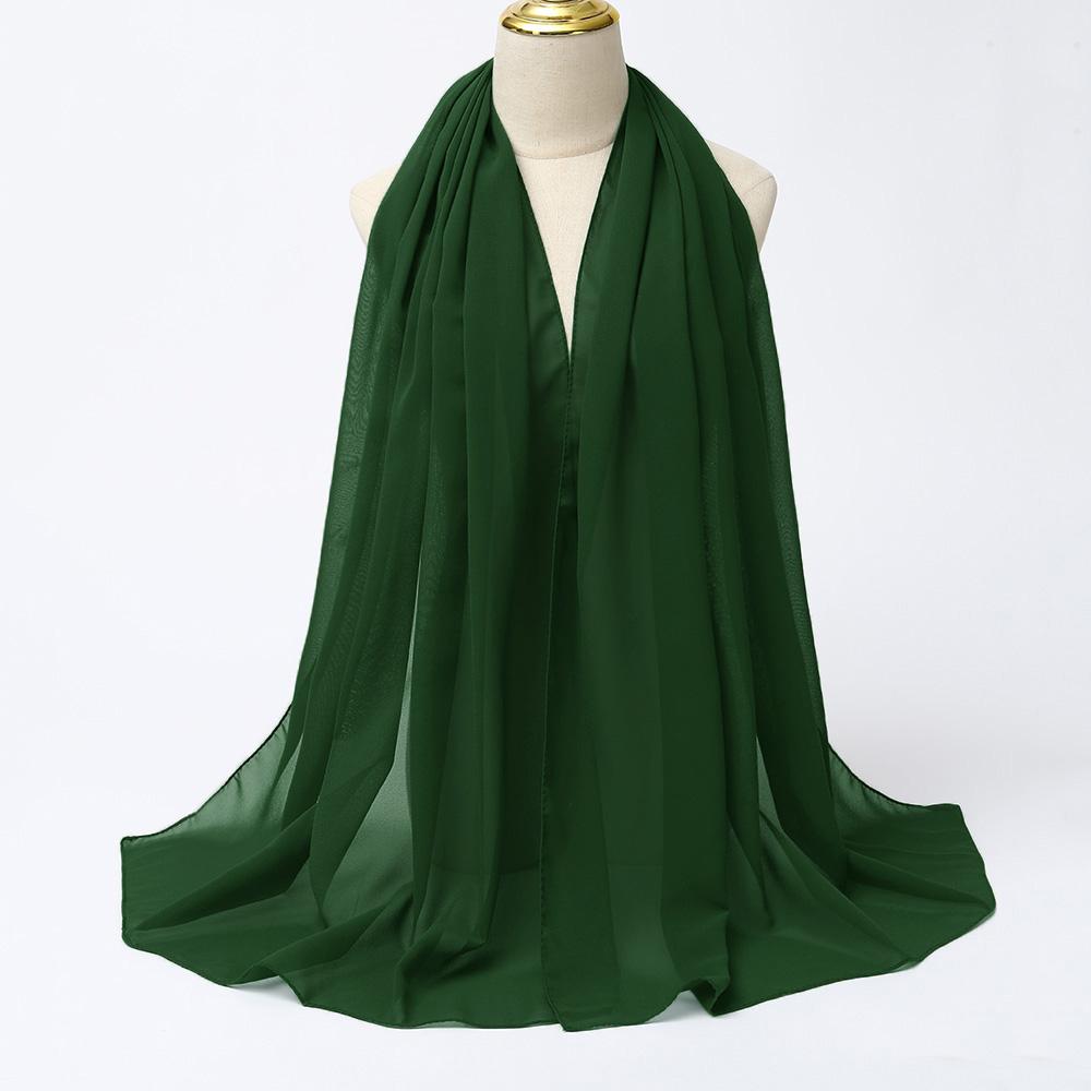 

Мусульманский шифоновый хиджаб шарф женский длинный однотонный головной убор для женщин хиджабы шарфы женские мусульманские вуали джерси хиджабы изумрудный