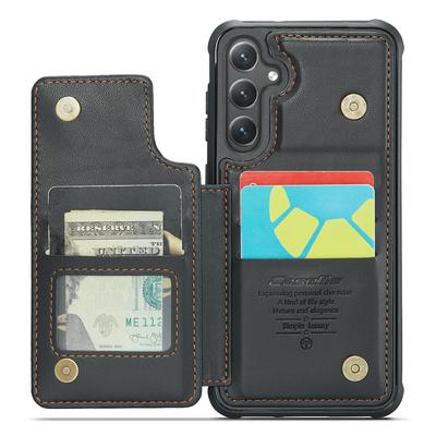 Pentru Samsung Galaxy S24 Husă de Telefon CASEME C22 Husă Spate din Piele cu Sloturi pentru Carduri cu Blocare RFID
