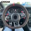 CARDAK DIY  Suede Car Steering Wheel Cover for Volkswagen VW Golf R MK7 Golf 7 GTI VW Polo GTI Scirocco 2015 2016