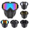 1Pcs Explosion Proof Dirt Bike Motocross Cs War Game Paintball Hunting Tactical Mask Windproof Motorcycle Goggles Mask