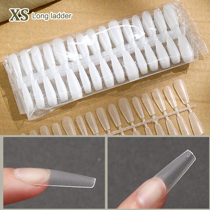 300 Pcs/Bag Fake Nail Tips Matte Coverage Transparent False Nails Tips Gel Nails Extension Diy Practice Nail Tool