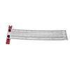T Rule Stainless Steel Silver Scribing Ruler Woodworking Measuring Tool Positioning Gauge 12in