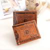 Men'S Wallet Us Dollar Printing Pu Leather Credit Card Photo Holder Purse