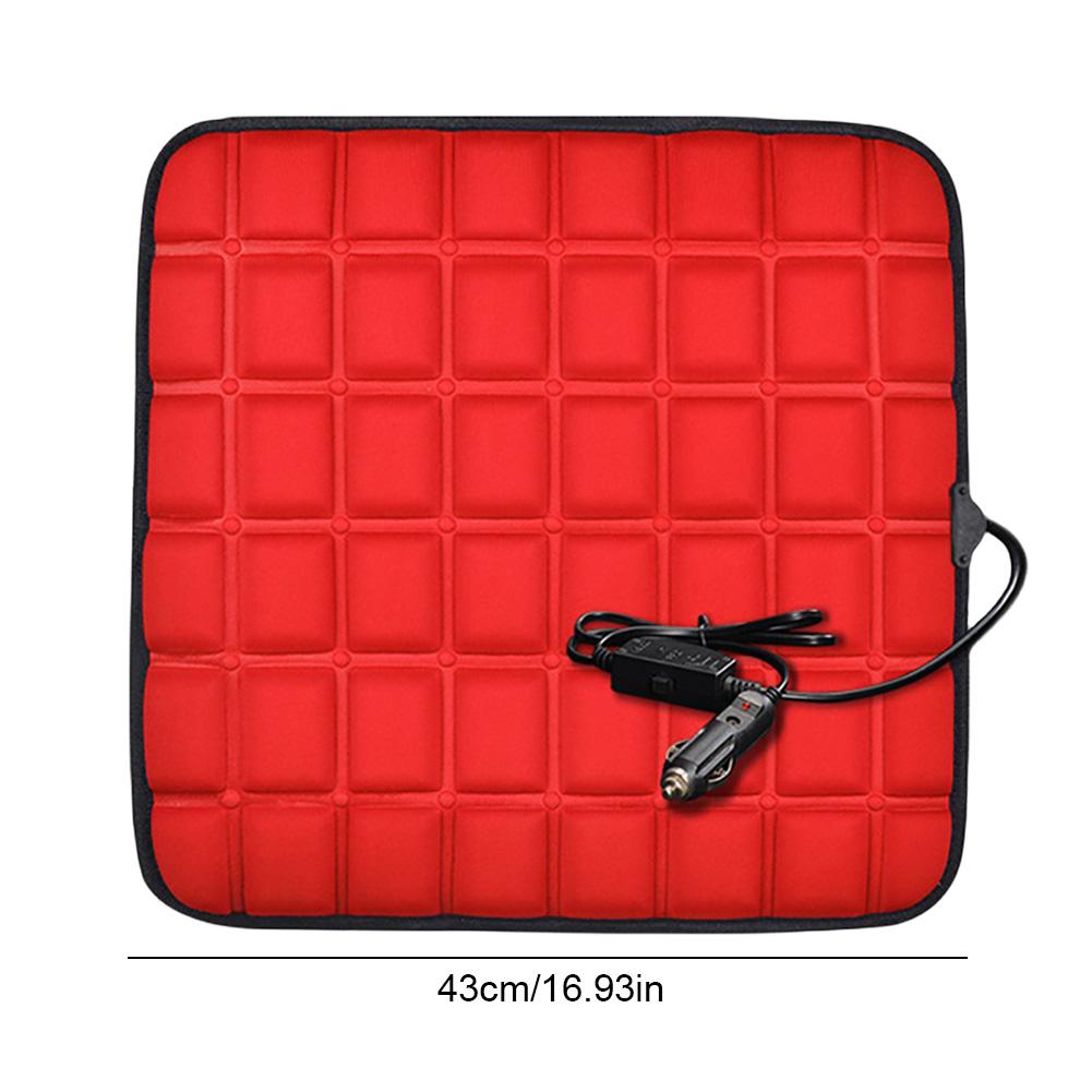 12V Car Seat Heated Cover Electric Heating Pads 40W Adjustable Temperature Heated Car Seat Cushion Non-slip Auto Seat Warmer Mat
