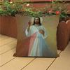Jesus Portrait Pattern Throw Pillow Case Virgin Mary Christianity Adore Home Decoration Square Cushion Cover Sofa Pillow Cover