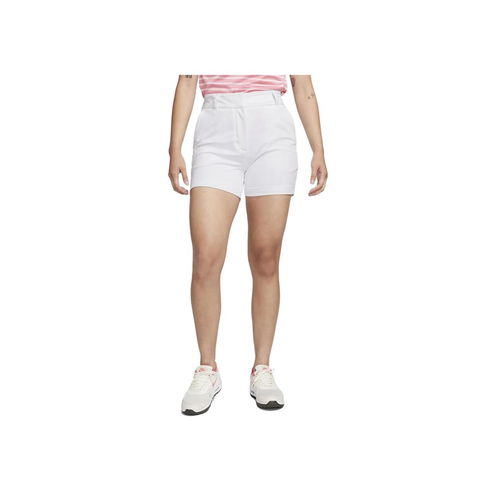 Nike Slim Fit Solid Color Straight Leg Sports Shorts Women shorts White DZ6023-100