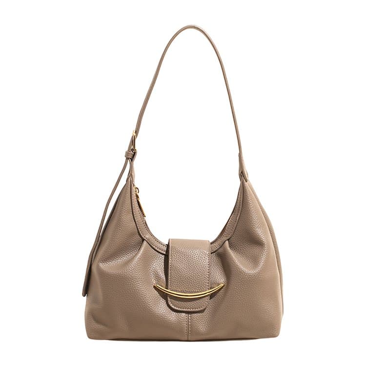 Women's Soft Leather Underarm Bag Casual Commuter Shoulder Bag