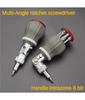 Multifunctional Ratchet Screwdriver 180degree 8-in-1 Adjustable Angle Domestic Maintenance Mini Quick Ratchet Screwdriver Set