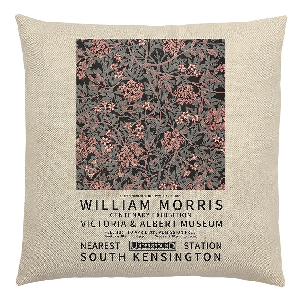 William Morris Painting Cushion Cover for Sofa Throw Pillow Cover Vintage Linen Pillow Case Home Decoration Leaf Plants Printing