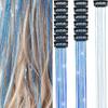 Yousheng 6Pcs Tinsel Hair Clips Easy To Install Remove Chic Look Anywhere Multicolor High Temperature Fiber Tinsel Hair