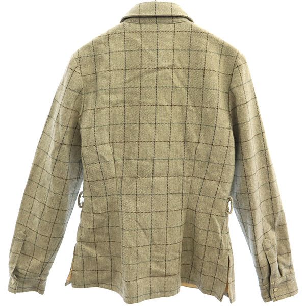TOCCA wool Grid pattern Jacket 2 Gray x brown Women Used