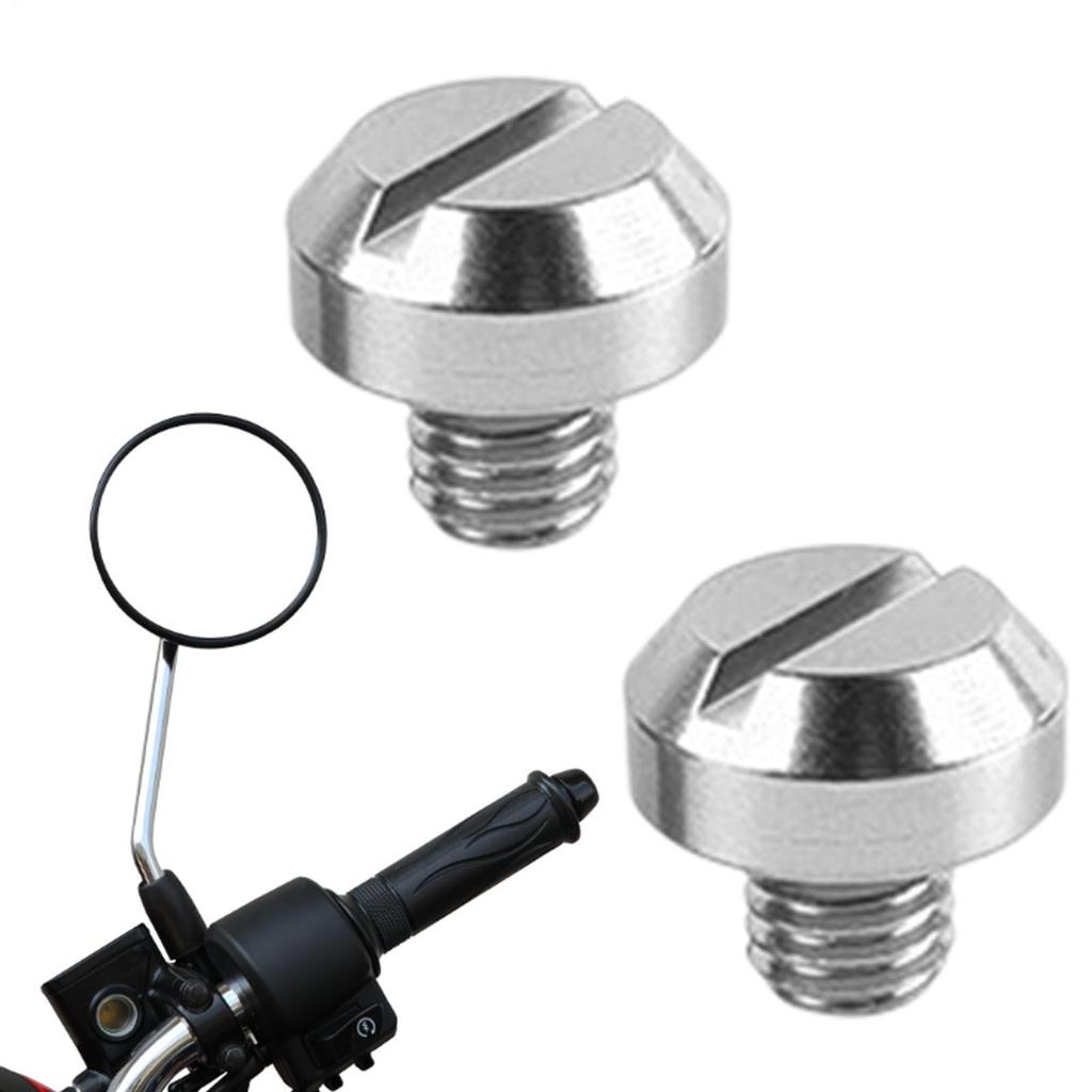 Mirror Hole Cover Cap, Motorcycle Mirror, Mirror Hole Cover, Screws, M8/M10 Universal Bike Mirror