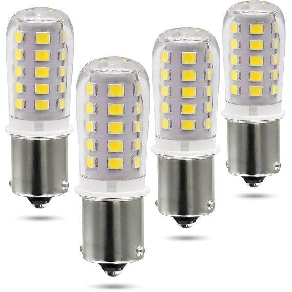 12V BA15S LED Bulb1156 1141 1003 7506 3W Bayonet Single Contact Base for RV Interior Camper Marine Boat Trailer, Outdoor Landscape Lighting, 6000K
