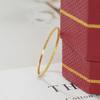 Non-Fading Ultra-Fine Titanium Steel Pinky Ring - Elegant Light Luxury Design for Women