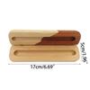 Stationery Storage Organiser Wooden Pen Box Durable Single Pen Presentation Case