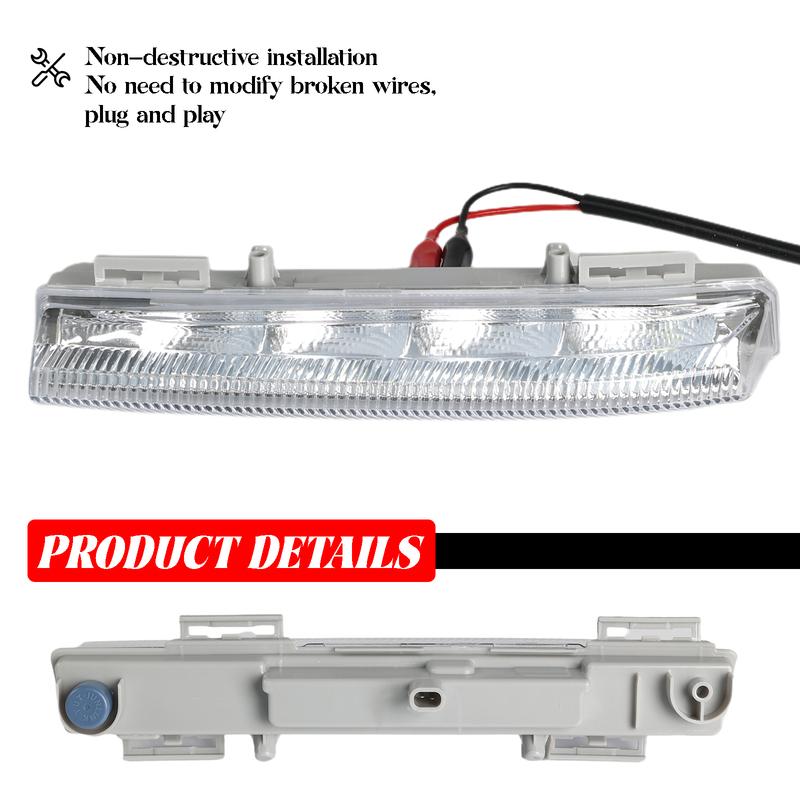 For Mercedes Benz E350 C350 C250 W204 W212 R172 Left Side High Power LED DRL Fog Light Assembly Daytime Running Lamp 2049068900