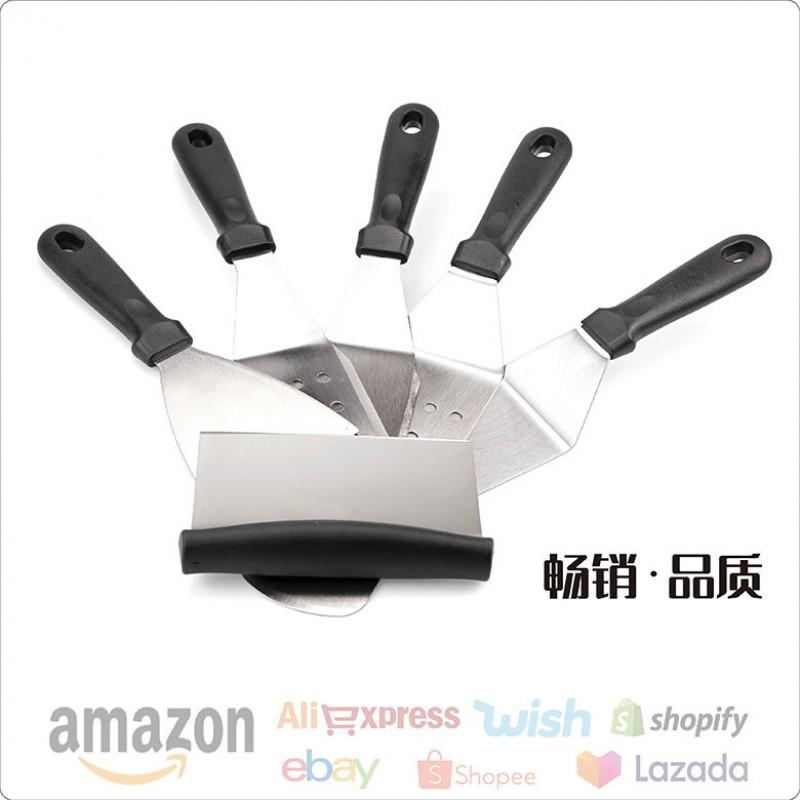 Stainless Steel Grill Set Outdoor BBQ Steak Turner Pancake Flipper Fish Spatula Multi-Use Kitchen Tools
