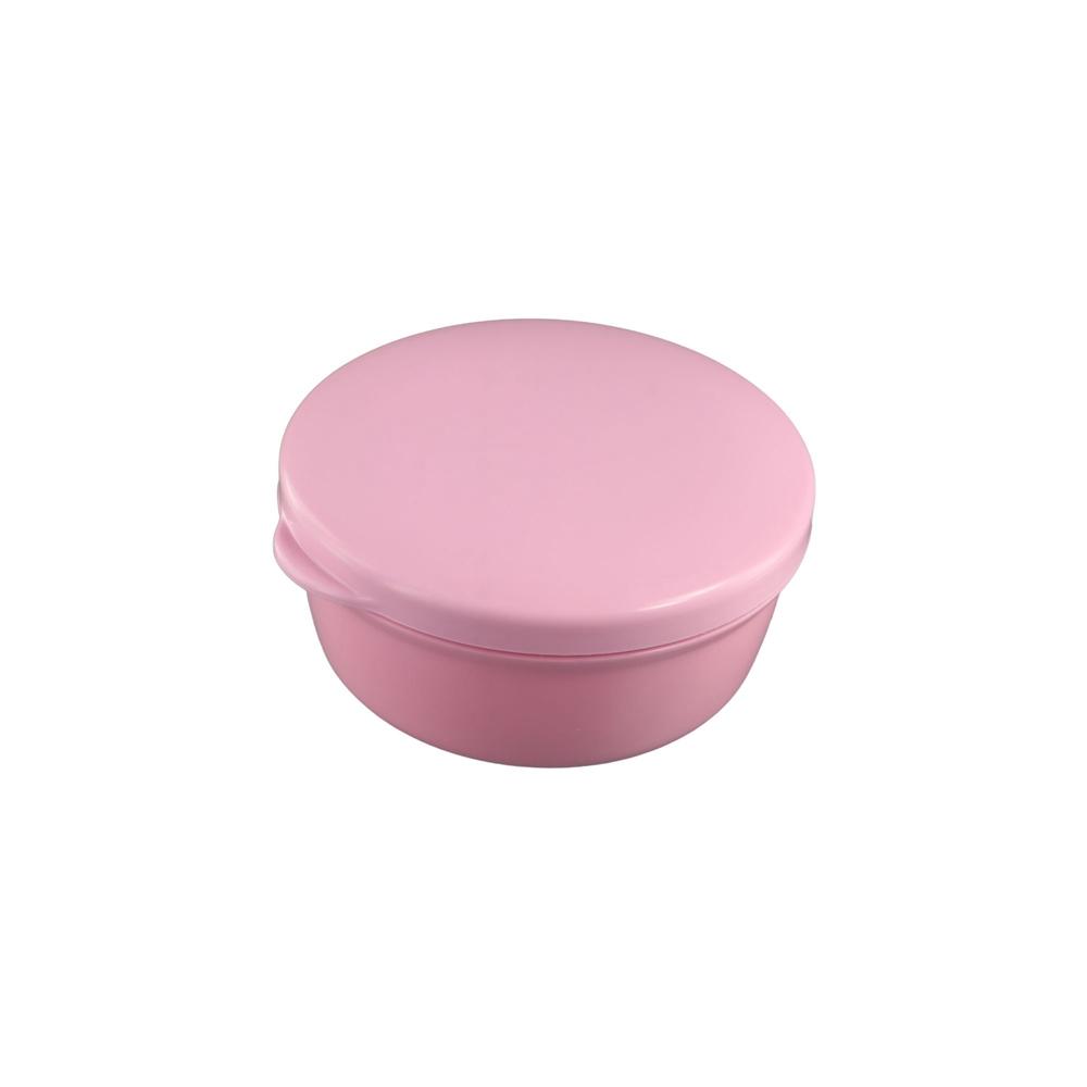 Bathroom Plastic Portable Soap Dish Round Leak-Proof Travel Soap Container Self Draining Soap Draining Rack Travel