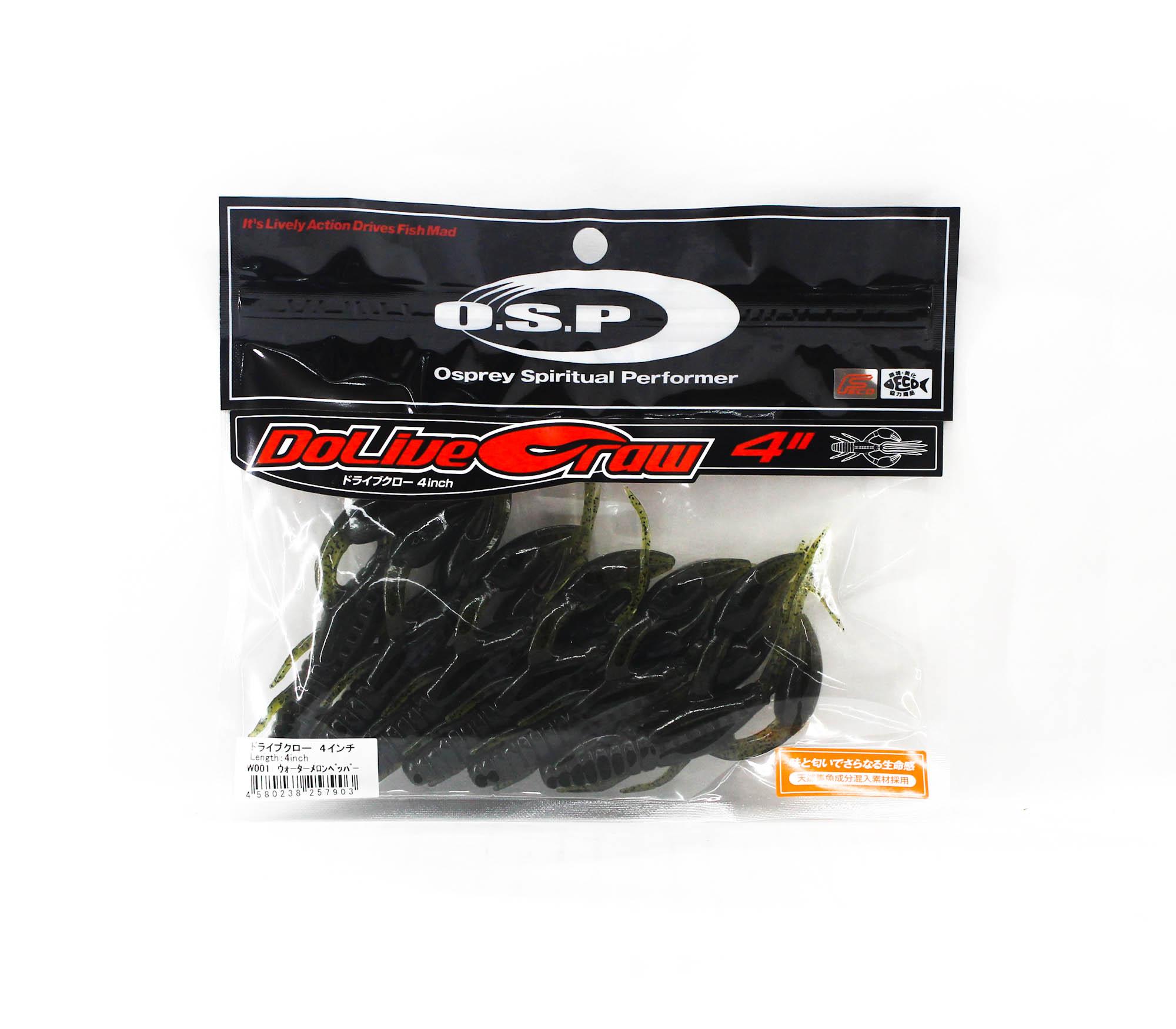 OSP Soft Lure Dolive Craw 4 Inches W-001 (7903)