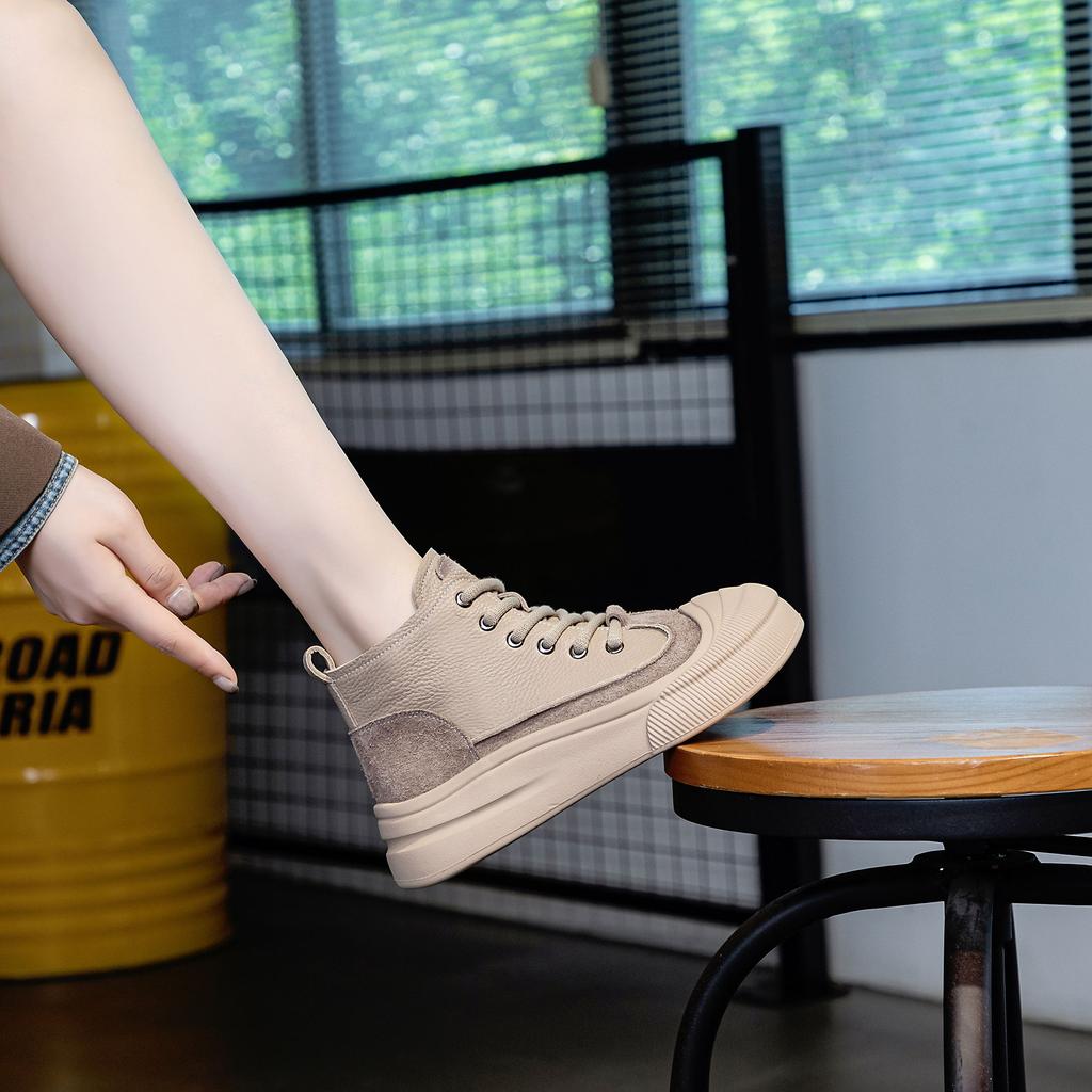 High Top Shoes Flat Board Shoes Casual Sneakers