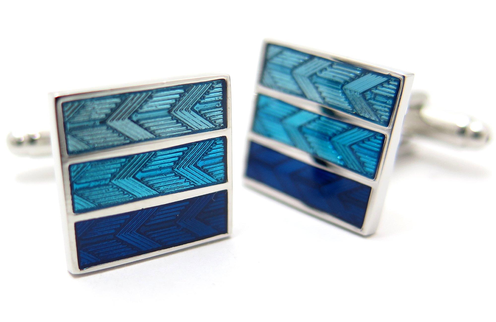

Запонки Craft Parks Arrow Pattern Border Cufflinks Cufflinks Blue Simple Refreshing Easy to Use Present Gift (синий)