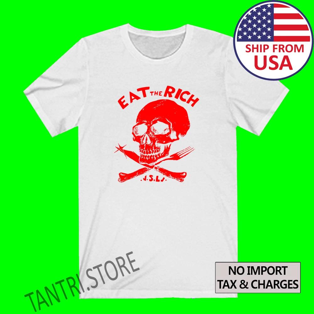 Patti Smith Eat The Rich Men s White Size S to 3XL S