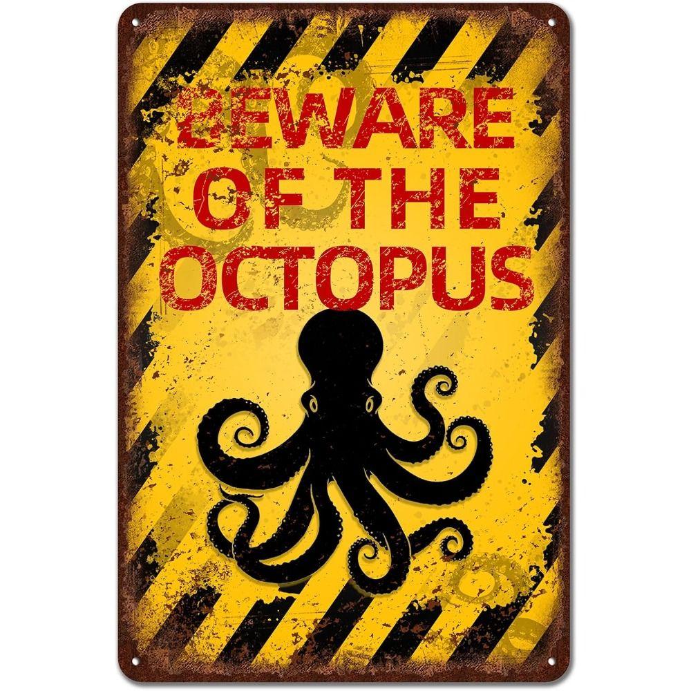 Beware of Animal Silhouette Aluminum Signs Metal Warning Plates