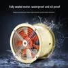 Duct-type Industrial Kitchen Exhaust Fan CN Plug (adapter Included)