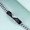 5MM Titanium Steel Valentine's Couple Bracelet - Customizable with Laser Engraving