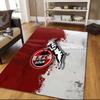1. Tappeto Quadrato a Fantasia Flanella FC Köln, Tappeto da Area, Tappeto per Soggiorno Camera da Letto Divano Sala Giochi Decorazione, Tappetino Antiscivolo