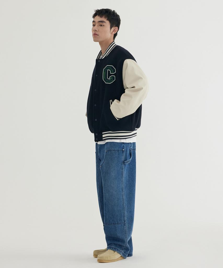 COVERNAT Letterman Wool Varsity Dark Navy