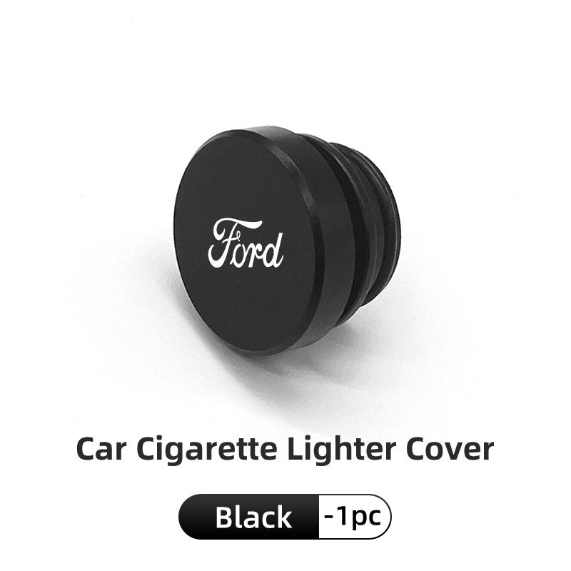 For Ford Car Cigarette Lighter Cover Metal Waterproof Anti Dust Interior Plug Focus Mk2 Mk3 Mk4 Fiesta Ranger Mondeo S-MAX Kuga