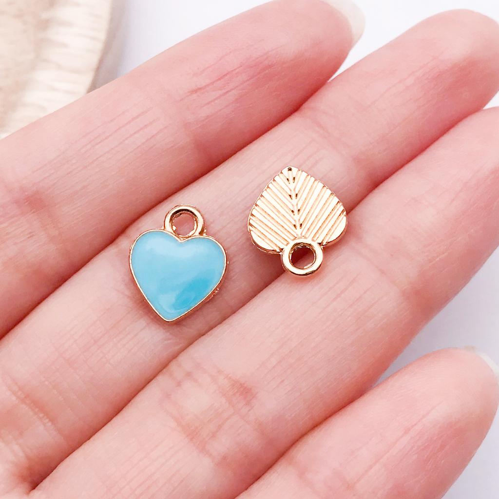 Love Tag Peach Heart Pendant DIY Jewelry Accessories