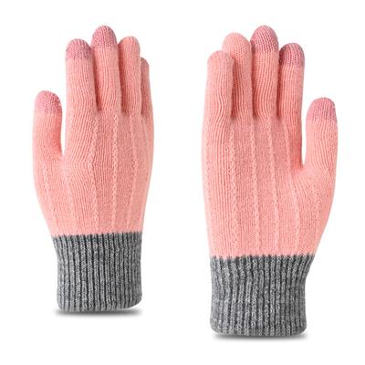 New Touch Screen Ladies Cashmere Knit Winter Gloves Imitation Cashmere Knitting Plus Velvet Thick Warm Outdoor Gloves