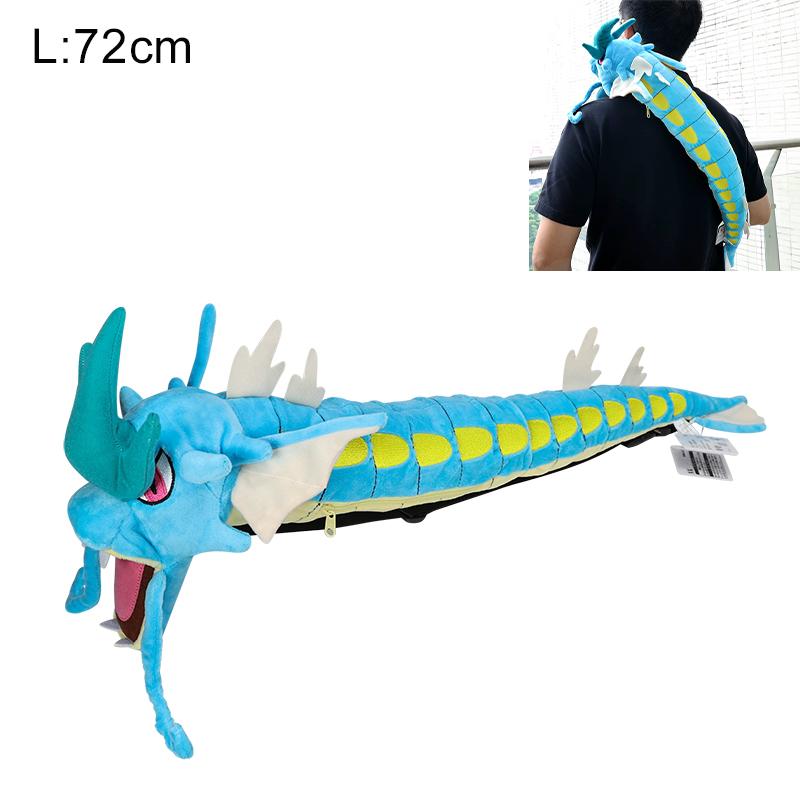 Plush Backpack Bag Kawaii Gyarados Gengar Snorlax Charizard Mimikyu Ho Oh Backpack Schoolbag Cosplay Props Kids Gifts