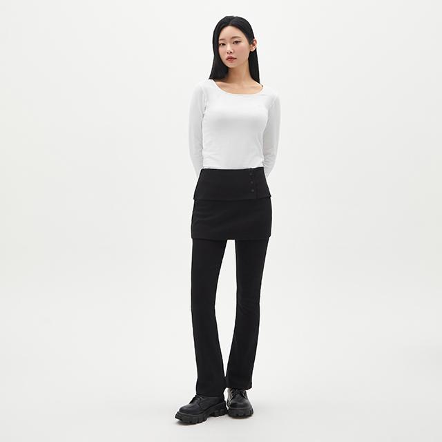 LAP Skirt Layered Leggings Pants Ar1Wp266