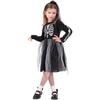 Kids Skeleton Costume Halloween Skeleton Tutu Skirt/Dinosaur Jumpsuit/Bone Onesie Outfit