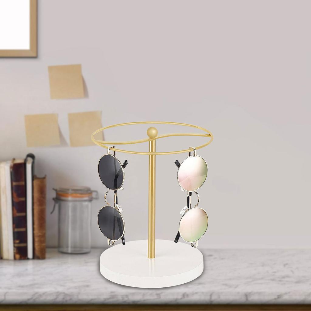 Sunglasses Organizer Display Stand Gold/Black Eyeglass Organizers Stylish Eyewear Display Holder for Any Setting