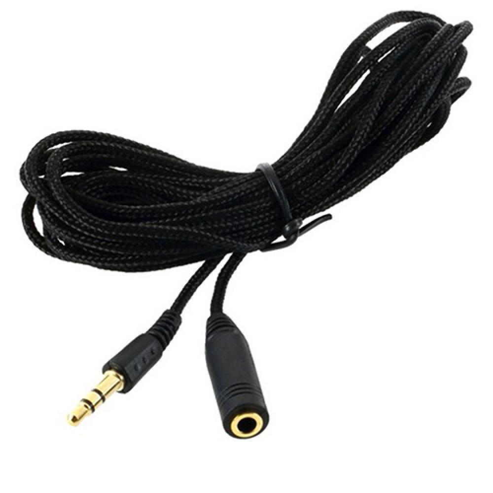 

300CM 10ft 3.5mm Jack Female to Male Headphone Stereo Audio Extension Cable Cord чорний
