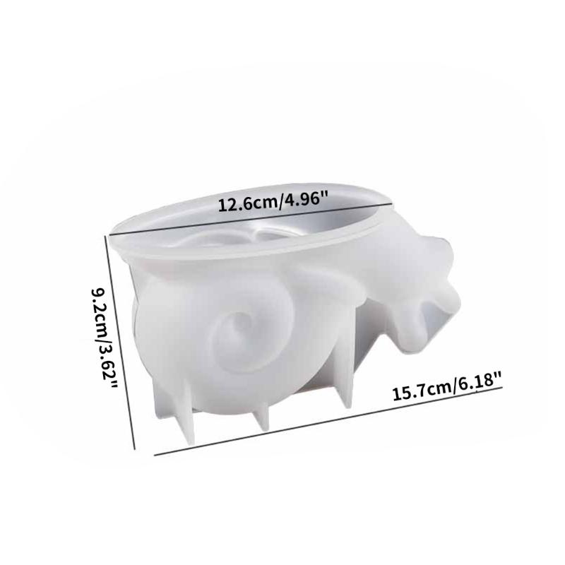 Snail Candle Mold Table Decoration Silicone Resin Molds 3D Animal Candle Mold Handmade Soap Plaster Mould Crystal Epoxy