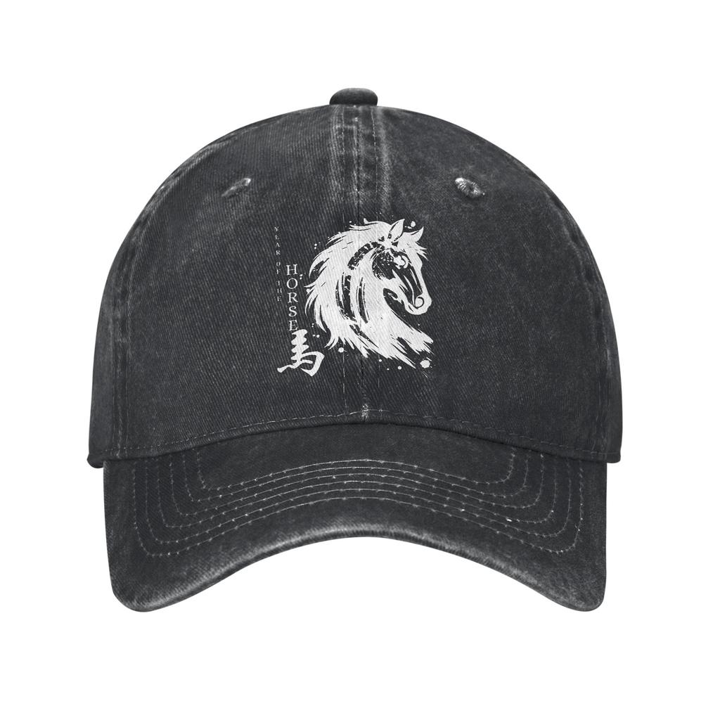 Year Of The Horse 2026 Chinese Lunar New Year Printed Caps For Unisex Cotton  Trucker Hat Daily Wear Baseball Cap Adjustable