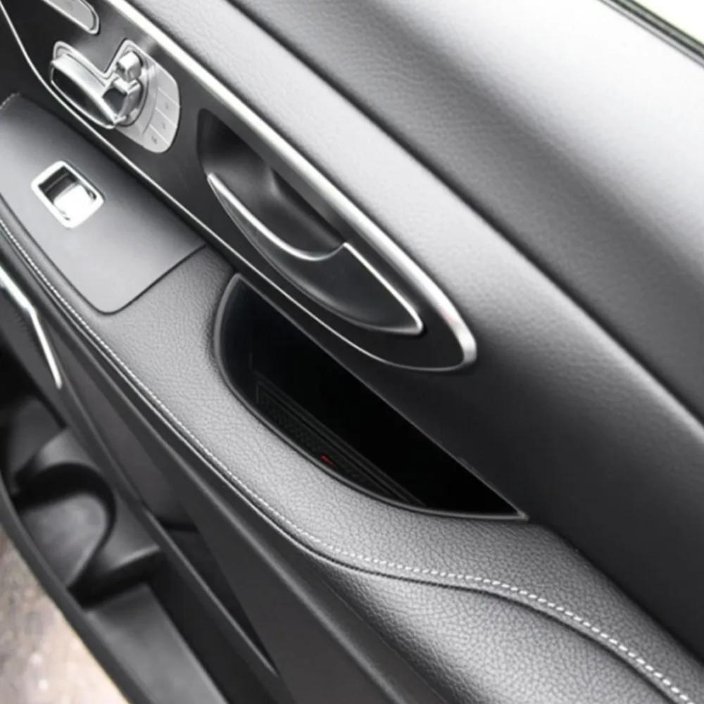 BAPM7 Styling Mouldings ABS Car Front Door Handle Storage Boxes Door Armrest Holder Tray Organizer For Mercedes Benz V Class V260 Vito