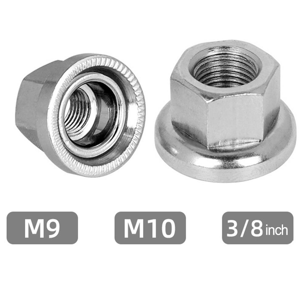 20G Bikes Crew Nut 2PCS 3/8 Dark Silver High Quality