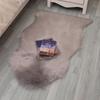 European Style Modern Minimalist Faux Wool Long Pile Rug for Living Room and Bedroom