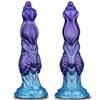 Alien Dildo Simulation Wolf Dog Penis Mixed Color Silicone Anal Plug Female Sex Toy Manual Masturbator