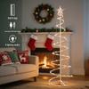 1.5m Solar LED Spiral Christmas Tree Lights with EU Plug