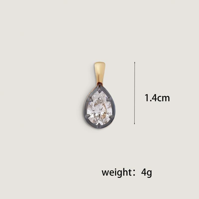 Geometric Heart Pendant Necklace for Women Dainty White Zircon Bead Chain Jewelry Perfect for Date Vacation