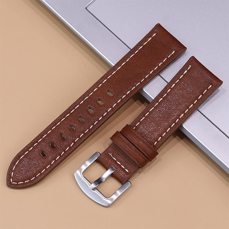 

Vintage Leather Watch Band for Omega Strap for Seiko Belt 22mm for Huawei GT5 Wristband Army Sport Men s Bracelet for Smartwatch 22mm