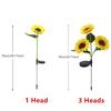 LED Solar Sunflower Outdoor Lawn Light IP65 Waterproof Pathway Yard Wedding Holiday Garden Decoration Solar Flowers Lamp