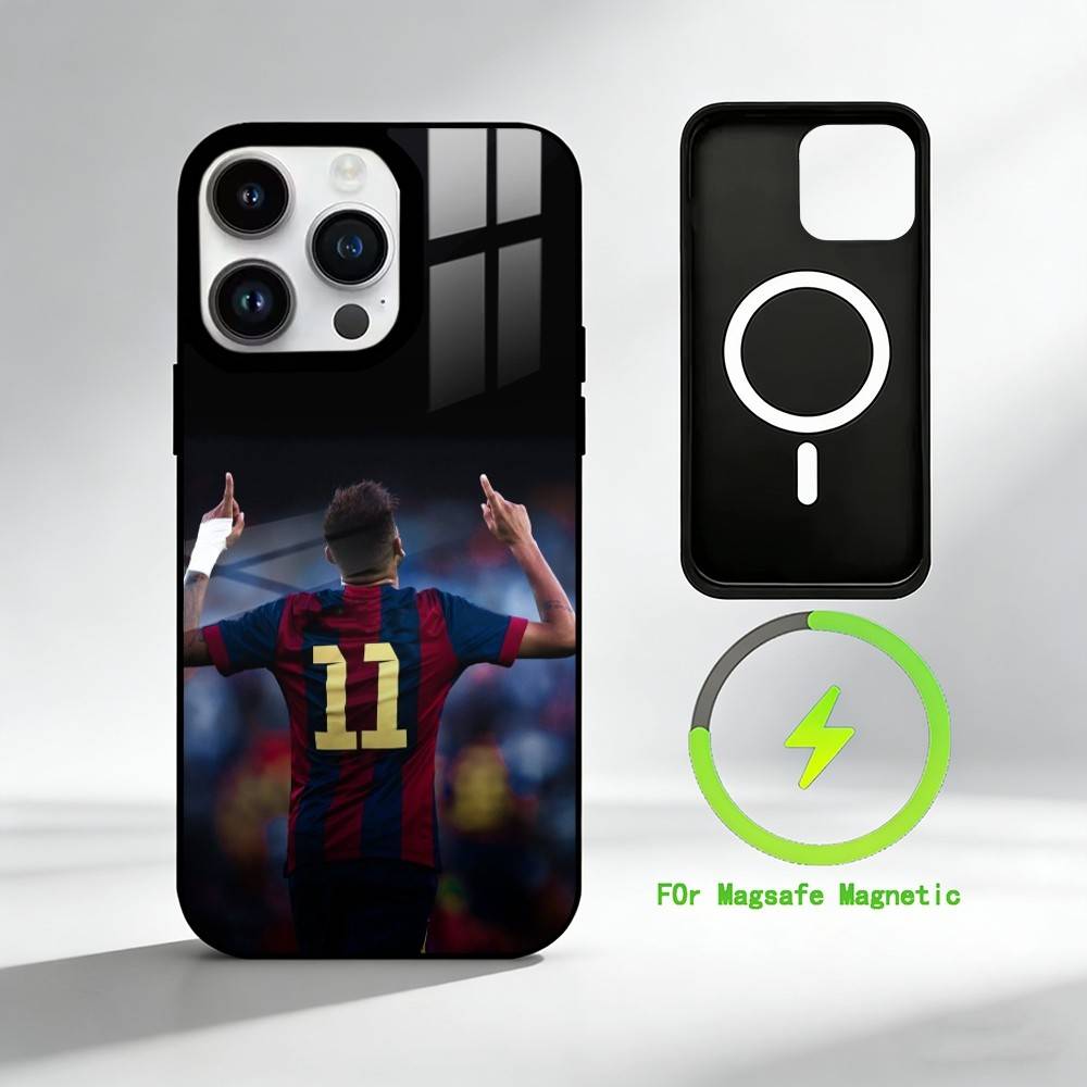 N-Neymar Handyhülle Für iPhone 17 16 15 14 13 12 Pro Max Plus für Spiegel Wireless Magnetische Abdeckung